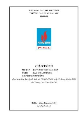 Giáo trình kỹ thuật an toàn điện nghề bảo hộ lao động cao đẳng