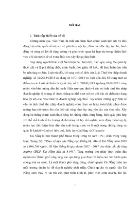 Luận văn căn cứ tính thuế thu nhập doanh nghiệp theo pháp luật việt nam hiện nay từ thực tiễn thành phố đà nẵng
