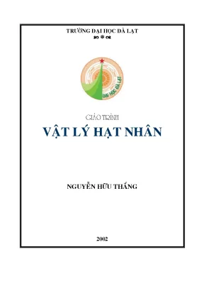 Giáo trình vật lý hạt nhân