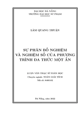 Sự phân bố nghiệm và nghiệm số của phương trình đa thức một ẩn