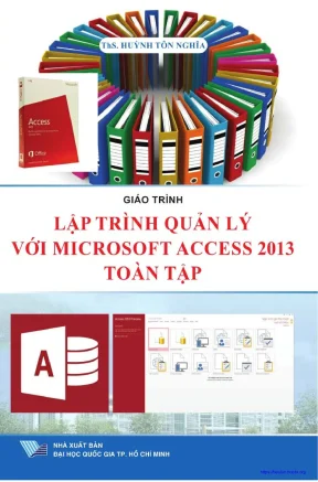 Giáo trình lập trình quản lý với microsoft access 2013 toàn tập phần 1