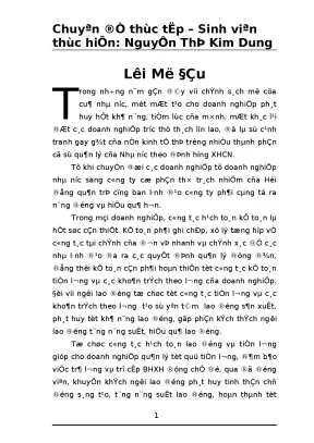Hoàn thiện hạch toán lao động và tiền lương các khoản trích theo lương tại công ty cổ phần xe khách thái bình