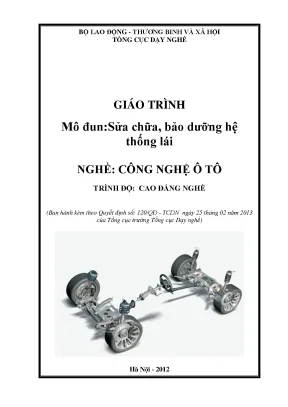 Giáo trình ửa chữa bảo dưỡng hệ thống lái