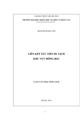 Luận văn thạc sĩ liên kết xúc tiến du lịch khu vực đông bắc