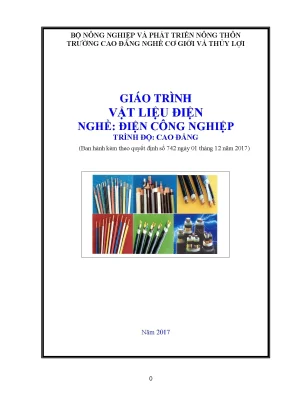 Giáo trình vật liệu điện nghề điện công nghiệp trình độ cao đẳng trường cao đẳng cơ giới và thủy lợi năm 2017