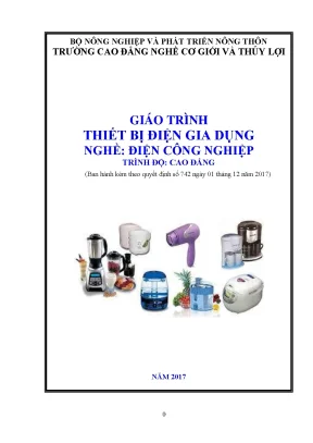 Giáo trình thiết bị điện gia dụng nghề điện công nghiệp trình độ cao đẳng