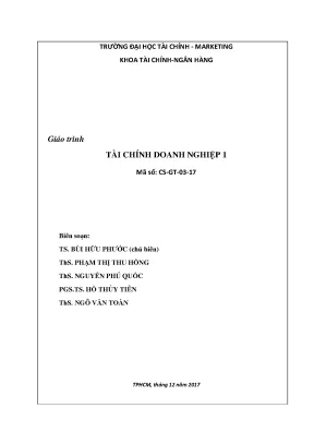 Tài chính doanh nghiệp 1