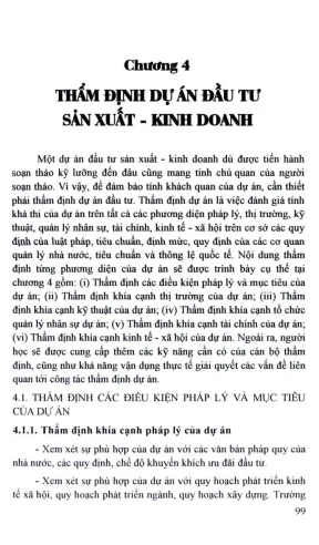 Giáo trình thẩm định dự án đầu tư phần 2