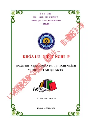 Khóa luận tốt nghiệp hoàn thiện hệ thống kênh phân phối sản phẩm dịch vụ trả trước mobifone tại thị trường tỉnh quảng trị