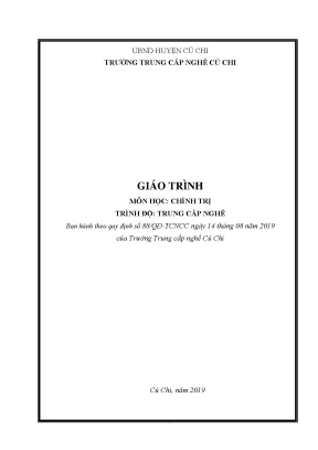 Giáo trình chính trị trình độ trung cấp nghề
