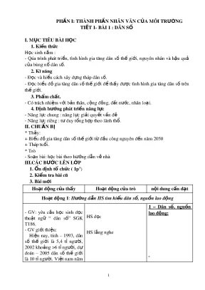 Giáo án môn địa lí lớp 7 trọn bộ cả năm