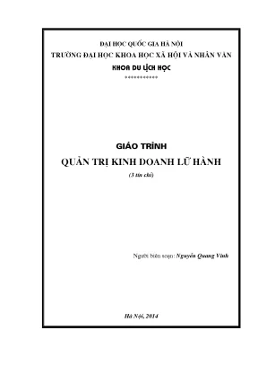 Giáo trình quản trị kinh doanh lữ hành nguyễn quang vinh
