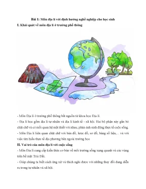 Lý thuyết địa lí 10 cánh diều full