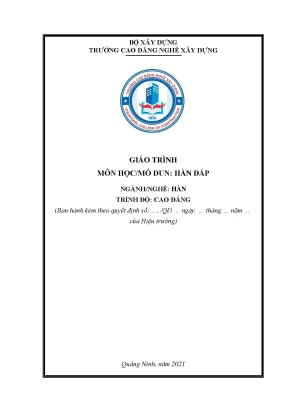 Giáo trình hàn đắp tham khảo