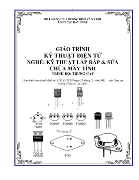 Giáo trình kỹ thuật điện tử nghề kỹ thuật lắp ráp sửa chữa máy tính trình độ trung cấp