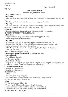 Giáo án ngữ văn lớp 9 học kì 2