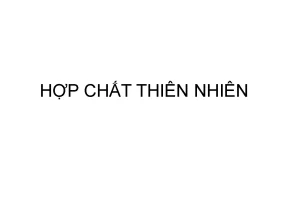Hợp chất thiên nhiên