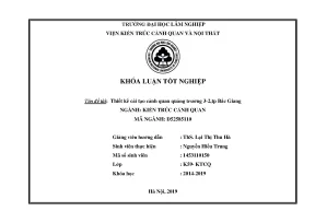Khóa luận tốt nghiệp thiết kế cải tạo cảnh quan quảng trường 3 2 thành phố bắc giang