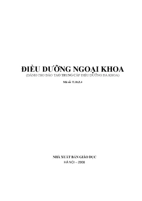 Giáo trình điều dưỡng ngoại khoa