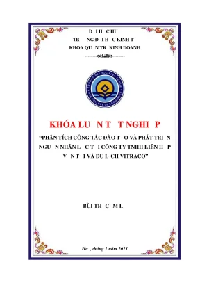 Khóa luận tốt nghiệp phân tích công tác đào tạo và phát triển nguồn nhân lực tại công ty trách nhiệm hữu hạn liên hợp vận tải và du lịch vitraco