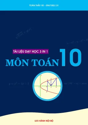 Tài liệu dạy học môn toán lớp 10 lê quang xe