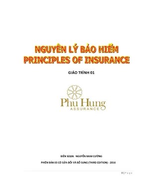 Giáo trình nguyên lý bảo hiểm