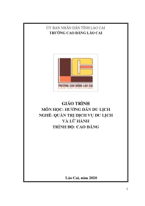 Giáo trình hướng dẫn du lịch ngành quản trị du lịch và lữ hành cao đẳng