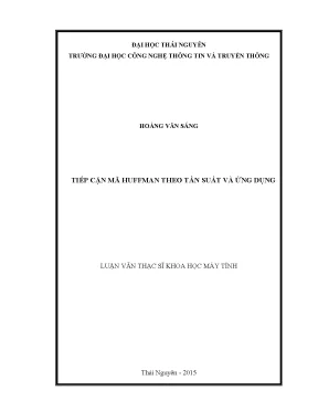 Tiếp cận mã huffman theo tần suất và ứng dụng