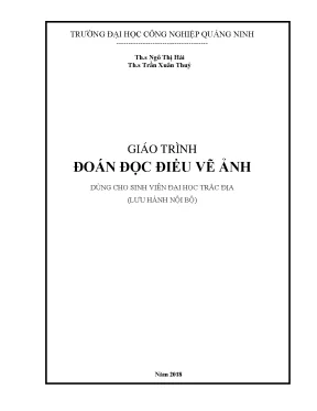 Giáo trình đoán đọc điều vẽ ảnh ngành trắc địa