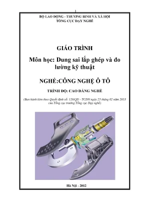 Giáo trình dung sai lắp ghép và do lường kỹ thuật công nghệ ô tô