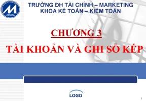 Tài khoản và ghi sổ kép