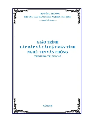 Giáo trình kỹ thuật lắp ráp cài đặt máy tính