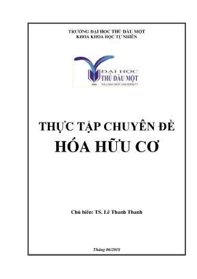Thực tập chuyên đề hóa hữu cơ