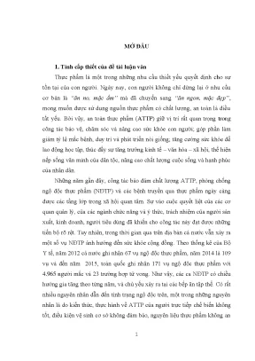 Luận văn quản lý nhà nước bằng pháp luật về an toàn thực phẩm tại địa bàn quận thanh xuân thành phố hà nội