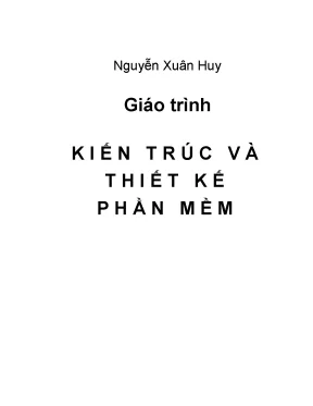 Giáo trình kiến trúc và thiết kế phần mềm