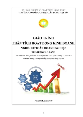 Giáo trình phân tích hoạt động kinh doanh nghề kế toán doanh nghiệp cao đẳng