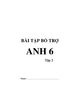Bài tập bổ trợ tiếng anh 6 global success tập 2