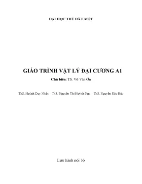 Giáo trình vật lý đại cương a