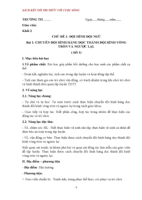 Giao an the duc lop 2 ket noi tri thuc