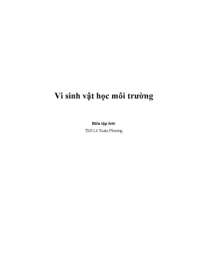 Vi sinh vật học môi trường