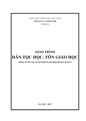 Giáo trình dân tộc học tôn giáo học