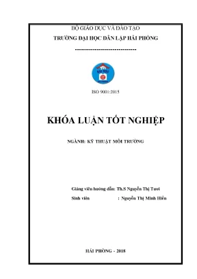 Khảo sát và đánh giá hiện trạng xử lý nước thải tại kcn đình vũ