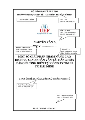 Luận văn tốt nghiệp gvhd pgs ts nguyễn văn sơn
