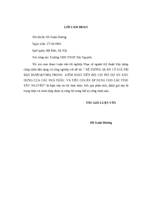 Luận văn hoàn chỉnh của ngành kỹ thuật xây dựng công trình