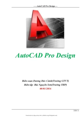 Giáo trình autocad pro design