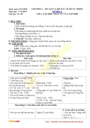 Giáo án số học lớp 6 học kì 1 vndoc com