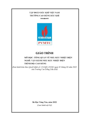 Giáo trình tổng quan về nhà máy nhiệt điện nghề vận hành nhà máy nhiệt điện cao đẳng