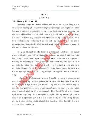 Nghiên cứu các yếu tố ảnh hưởng đến quyết định sử dụng sản phẩm cà phê sạch của công ty greenfields coffee