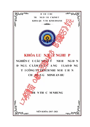 Phân tích các nhân tố ảnh hưởng đến động lực làm việc của người lao động tại công ty tnhh chế biến gỗ minh an
