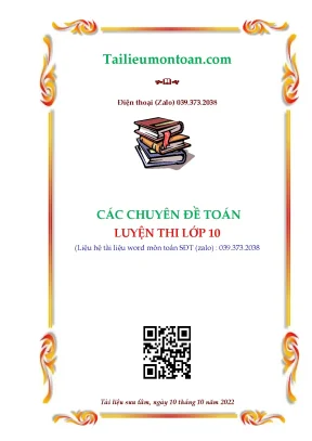 Cac chuyen de toan luyen thi lop 10